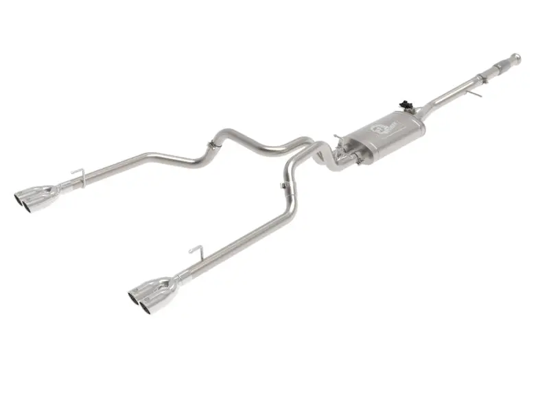 Afe Gemini Xv Cat-Back Exhaust System – 3" 304 Stainless, Cutout Included, Black Tips, For 2019–2021 Gm Silverado/Sierra 1500 V8 1