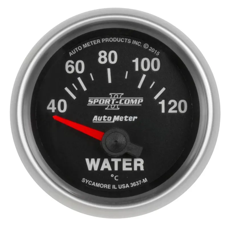 Autometer Sport-Comp Ii Gauge Water Temp 2 1/16In 40-120C Electric Sport-Comp Ii 1