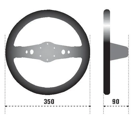 Sparco Strwhl-215 Steering Wheel – Suede Black Finish 1