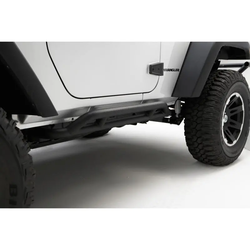 Rugged Ridge Rocker Guards – Black Powder-Coated Steel Protection For 2007–2018 Jeep Wrangler Jk 2-Door 1