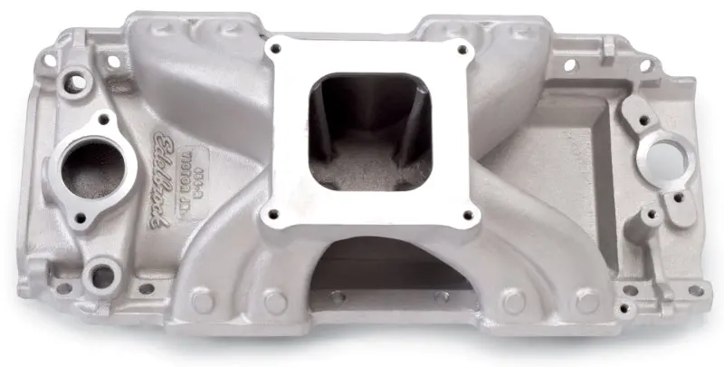 Edelbrock Polished Victor 454-R Intake Manifold – Carbureted, Designed For Big-Block Chevy 454 Engines 1
