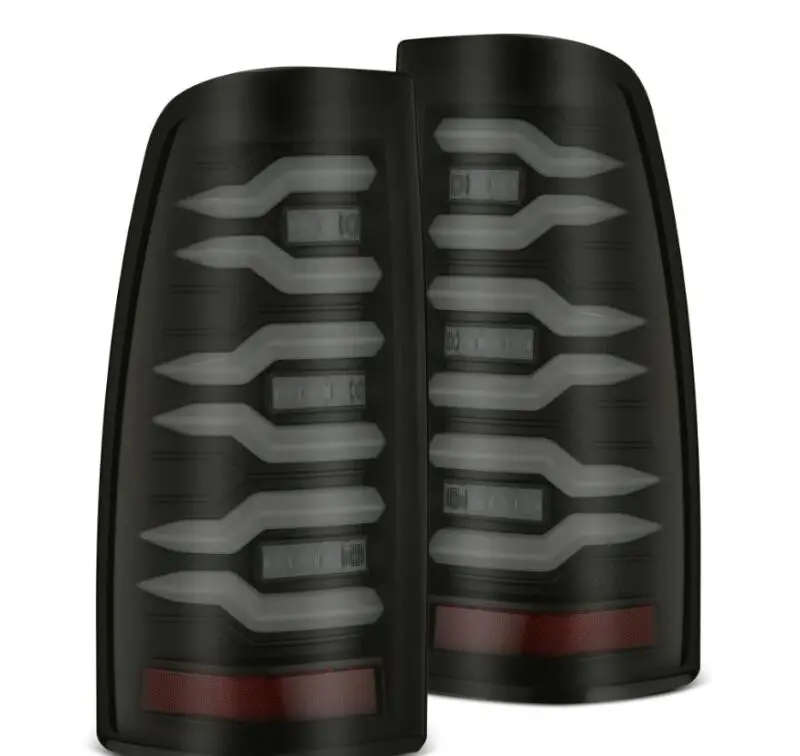 Alpharex Luxx-Series Led Tail Lights For 1999–2006 Chevrolet Silverado & Gmc Sierra – Black Housing 1