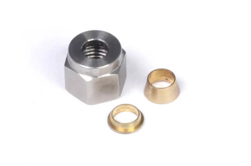 Haltech 1/4-Inch An Fitting Kit – Brass Ferrule And Nut Set 1