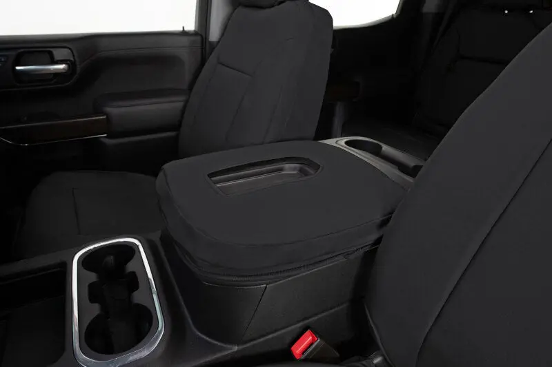 Covercraft Endura Precisionfit Seat Covers For 2023–2024 Chevrolet Silverado – Front Row, Black/Black Fabric 1