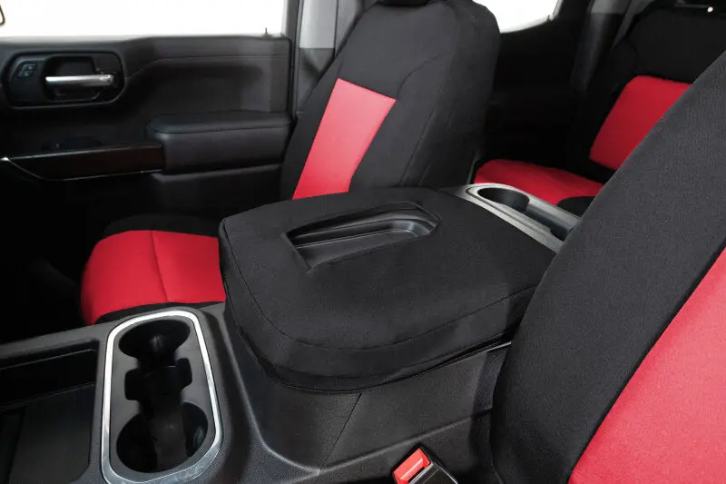 Covercraft Endura Precisionfit Second Row Seat Covers For 2018–2024 Jeep Wrangler – Red/Black Trim 1
