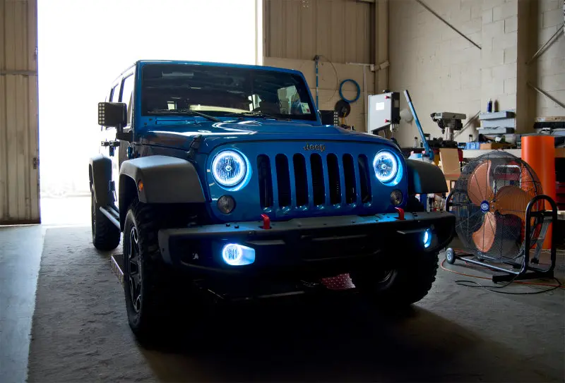 Oracle Led Halo Light Kit For 2007–2017 Jeep Wrangler – White Illumination 2