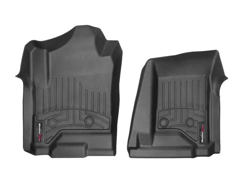Weathertech Black Vinyl Front Floor Liners For 2015–2023 Gmc Sierra & Denali 3500Hd Crew Cab – Non-4X4 Models With No Floor Shifter 1