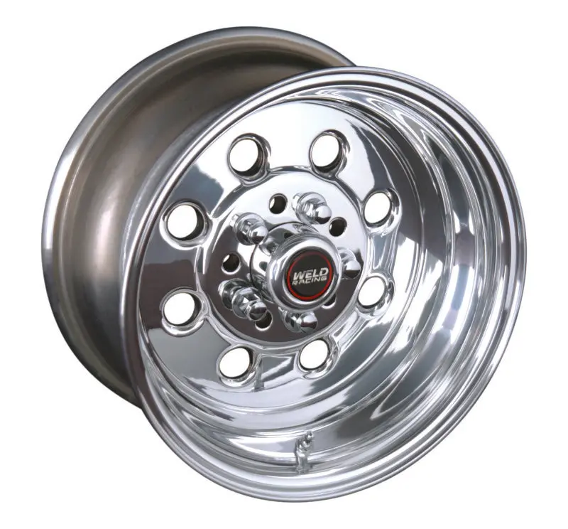 Weld Draglite 15X7-Inch Polished Aluminum Wheel – 5X4.5 & 5X4.75 Bolt Pattern, 3.5-Inch Backspace 1