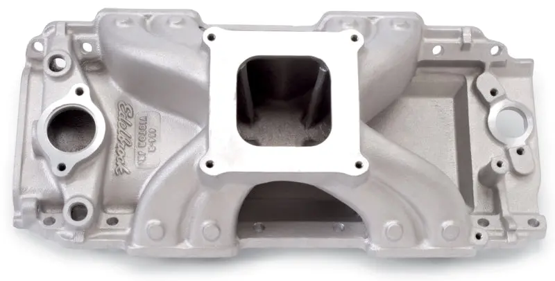 Edelbrock Polished Victor 454-R Intake Manifold – Carbureted, Designed For Big-Block Chevy 454 Engines 2