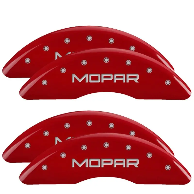 Mgp 19-25 Ram 3500 4 Caliper Covers Engraved Front & Rear - Red W/ Mopar 1