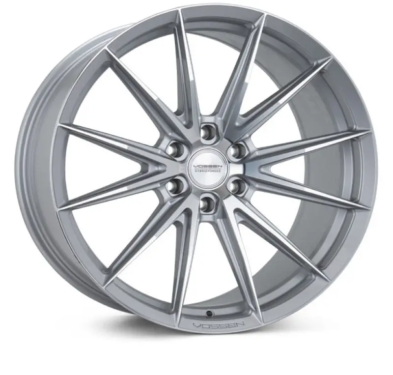 Vossen Hfx-2 Forged Alloy Wheel – 22X9.5 In, 6X135 Bolt Pattern, Et30 Offset, Deep Face, Silver Polished Finish 1