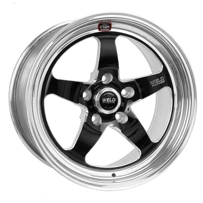 Weld S71 Forged Aluminum Wheel – 18X7", 5X4.75 Bolt Pattern, 4.7" Backspace, Black Finish (Non-Beadlock) 1