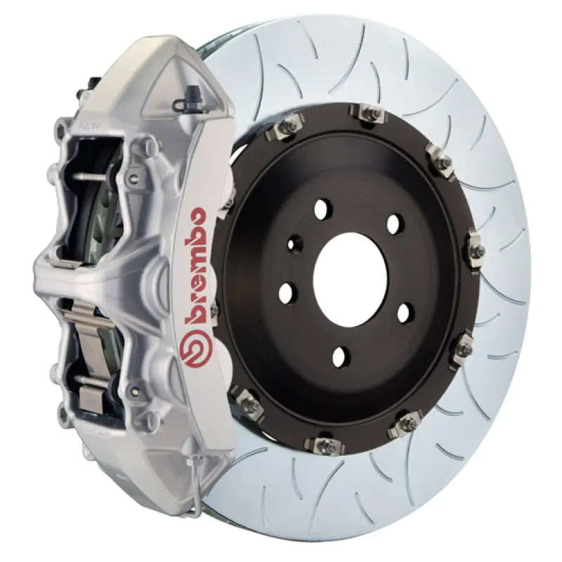 Brembo Front Gt Big Brake Kit For 2016–2022 Mercedes-Benz Glc-Class – 6-Piston Calipers, 405X34Mm Two-Piece Slotted Rotors (Type 3 Silver) 1