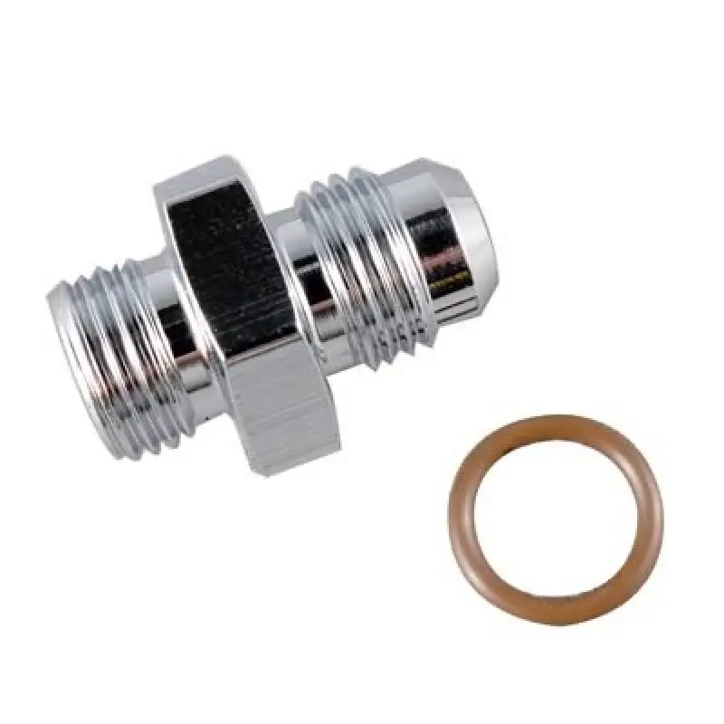 Fragola -6An X 9/16-18 O-Ring Radius Fitting – Chrome Finish, Pack Of Six 1