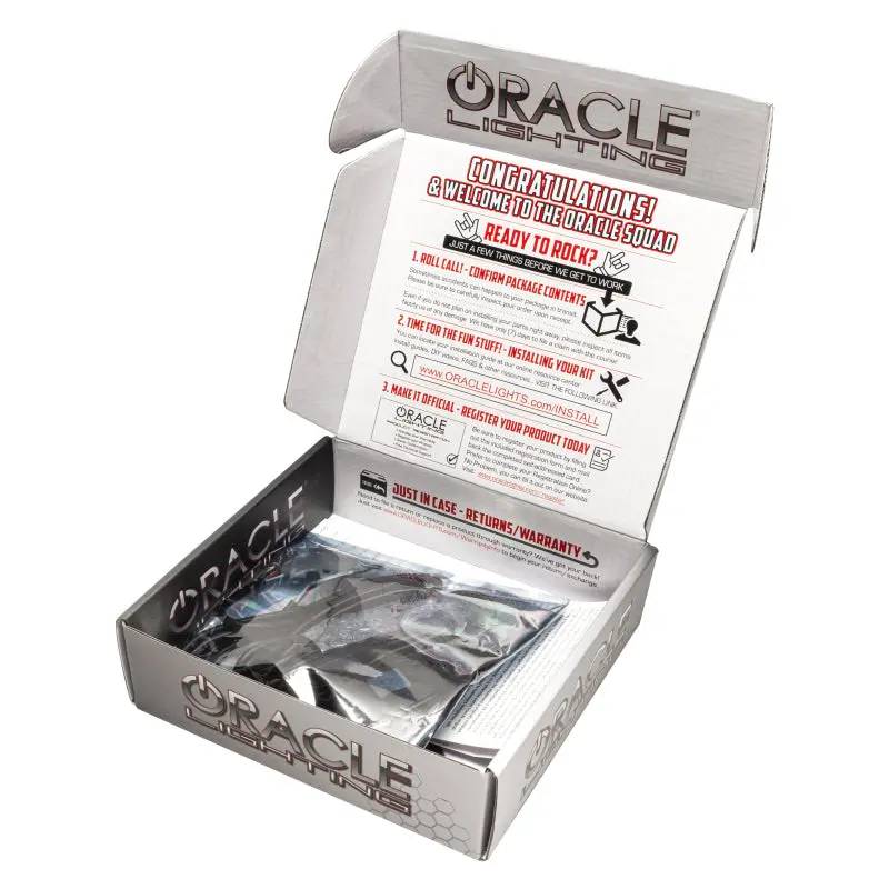 Oracle Conversion Brackets: Jeep Jk Fog Light To Led Cube Light Mount With Bezel (Pair) 1