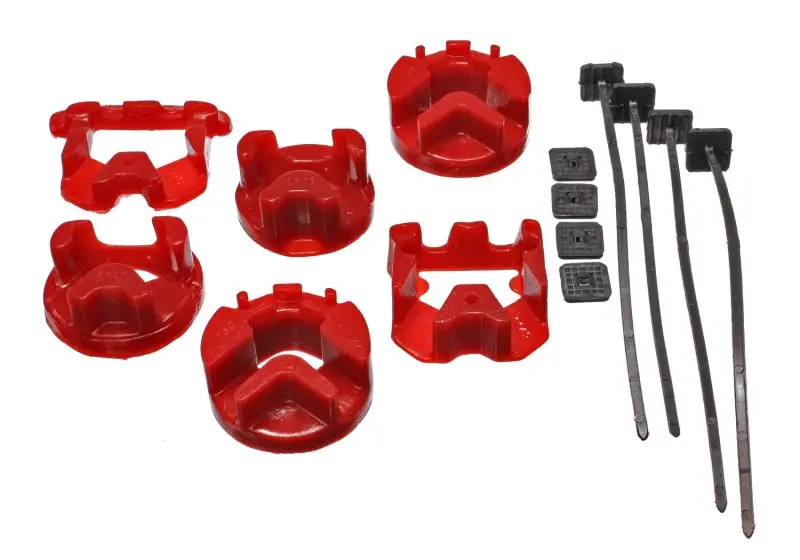 Energy Suspension Red Motor & Transmission Mount Inserts For 1995–1999 Chrysler Neon 1