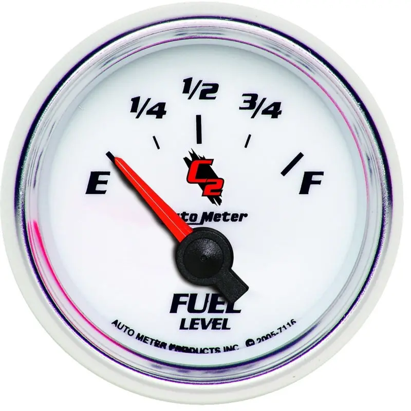 Autometer C2 Series 52Mm Electronic Fuel Level Gauge – 240–33 Ohm, Short-Sweep Design 1