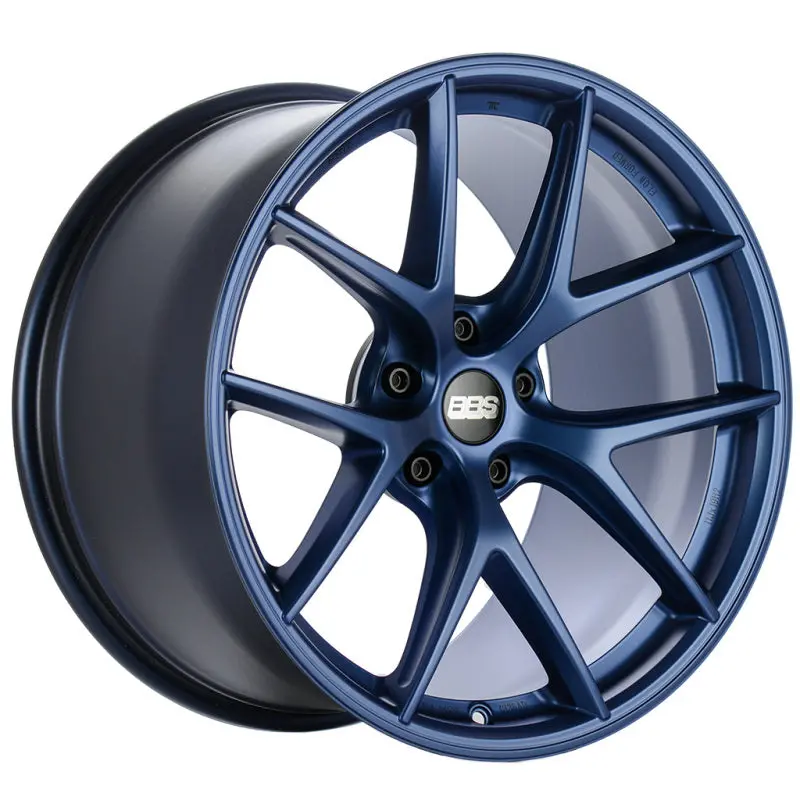 Bbs Ci-R 21X9.5 Inch Satin Indigo Blue Forged Wheel – Et72 Offset, Face 1 Design 1