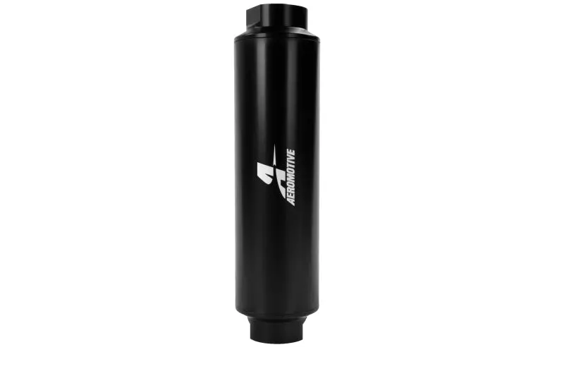 Aeromotive In-Line Fuel Filter – An-16 Fitting, 40-Micron Stainless Steel Element 1