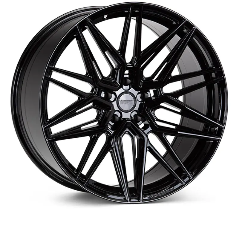 Vossen Hf-7 Gloss Black 21X9 Inch Wheel – 5X112 Bolt Pattern, Et32 Offset, Flat Face, 66.5Mm Centerbore 1