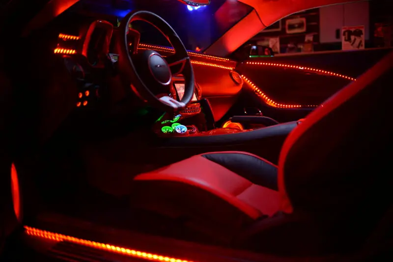 Oracle Side-Emitting Red Led Strip Light – 12-Inch Flexible Illumination 1