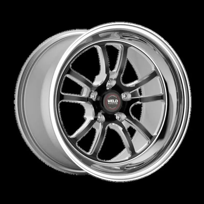 Weld S70 Rt-S 17X10.5 Inch Black Center / Polished Lip Wheel – 5X112 Bolt Pattern, 7.3In Backspace 1